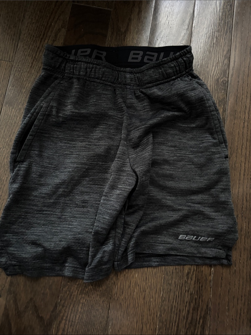 Bauer Boys Charcoal Performance Shorts